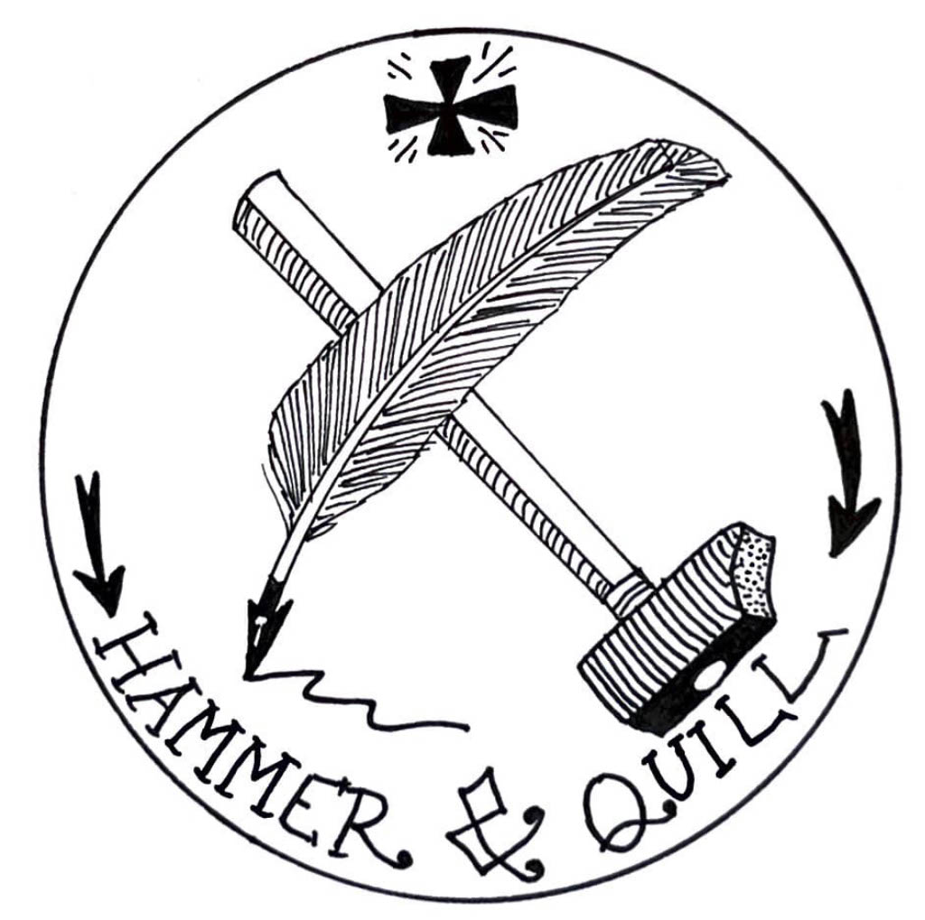 Hammer and Quill Logo - Mystery, Adventure, Horror, and Romance Publishing Company of Antonio Roman Campos