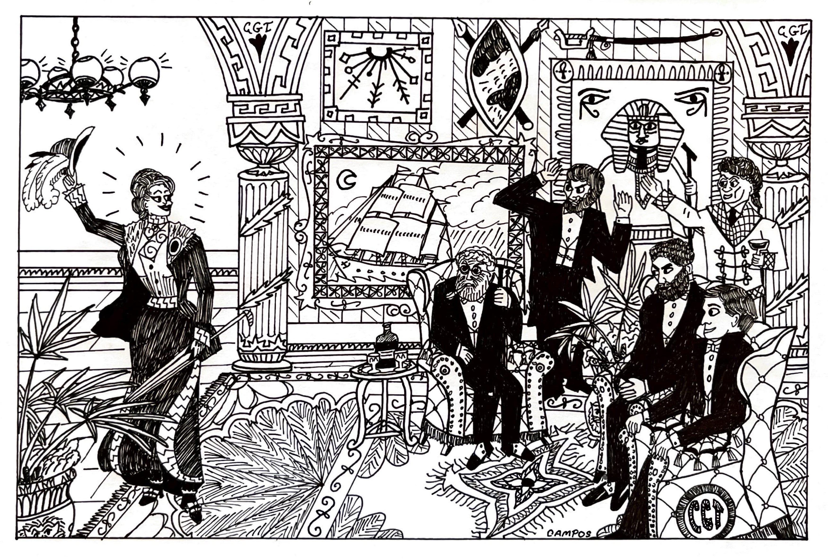 4-Miss Adventure Arrives Illustration