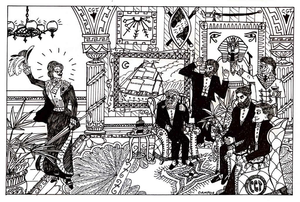 4-Miss Adventure Arrives Illustration